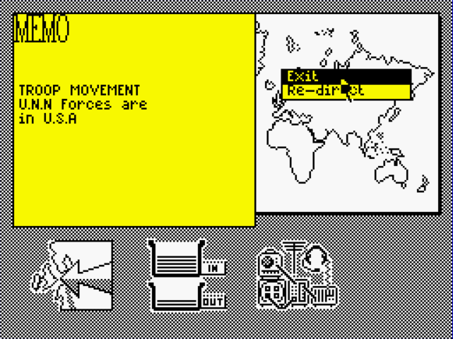 The Armageddon Man - ZX Spectrum game screenshot (1987) by Martech